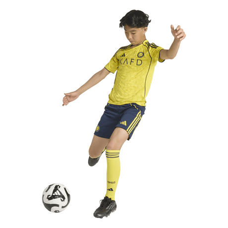 adidas Al Nassr FC Home Youth Soccer Jersey 25/26 - Yellow/Blue - Best Buy Soccer