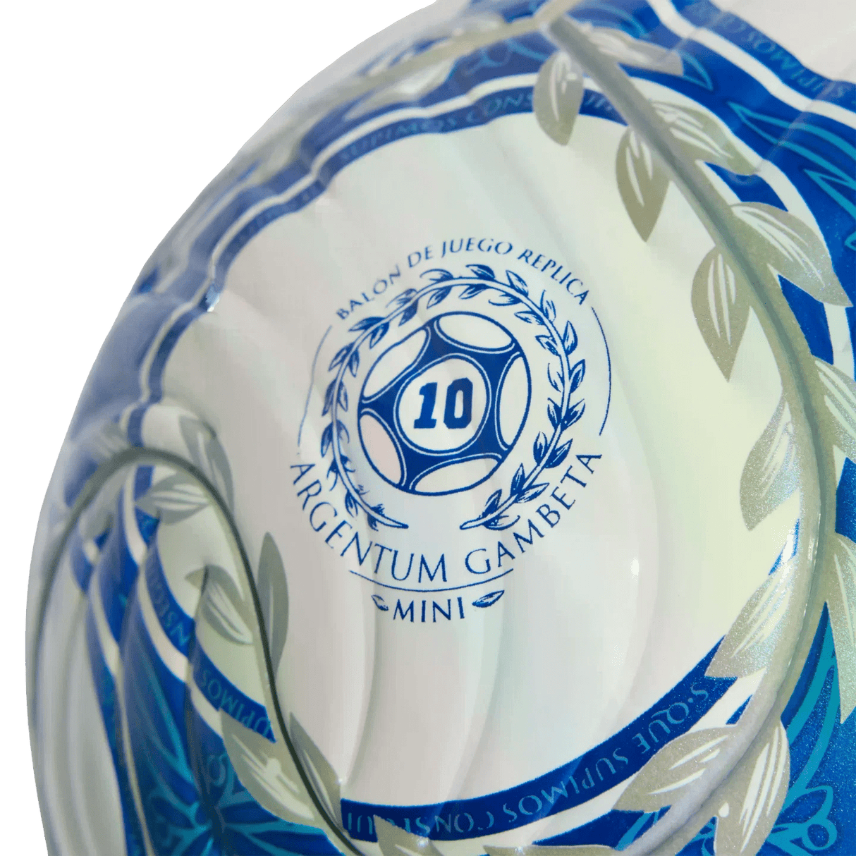 adidas Argentina AFA Argentum Gambeta Mini Soccer Ball - White/Blue/Black - Best Buy Soccer