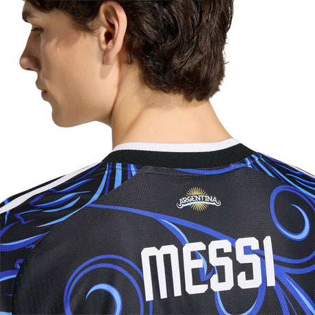 adidas Argentina Away Authentic Messi Men's Soccer Jersey 2026 - Black/Blue - Best Buy Soccer