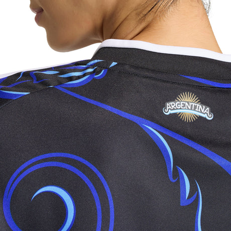 adidas Argentina Away Cropped Women´s Soccer Jersey 2026 -Black/Blue - Best Buy Soccer