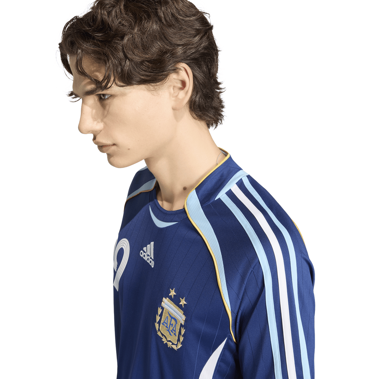 adidas Argentina Away Messi Men's Soccer Jersey 2006 - Dark Blue - Best Buy Soccer
