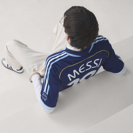 adidas Argentina Away Messi Men's Soccer Jersey 2006 - Dark Blue - Best Buy Soccer