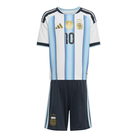 adidas Argentina Home 10 Youth Soccer Mini Kit Set 26 - White/Blue - Best Buy Soccer