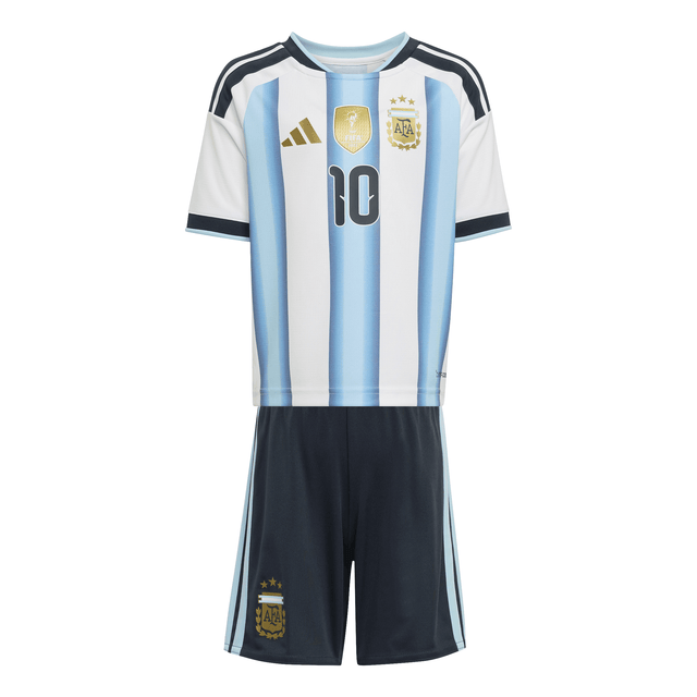 adidas Argentina Home 10 Youth Soccer Mini Kit Set 26 - White/Blue - Best Buy Soccer