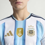 adidas Argentina Home Authentic Long Sleeve Men's Soccer Jersey 26 - White/Blue - Best Buy Soccer