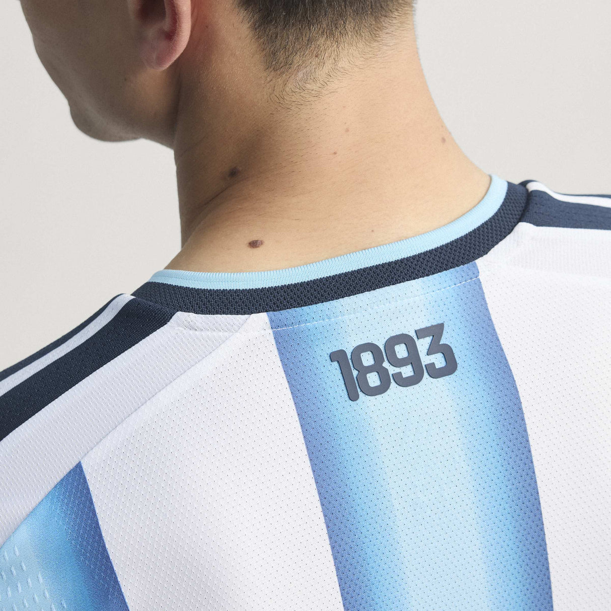 adidas Argentina Home Authentic Long Sleeve Men's Soccer Jersey 26 - White/Blue - Best Buy Soccer