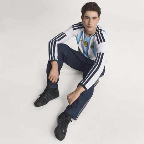 adidas Argentina Home Authentic Long Sleeve Men's Soccer Jersey 26 - White/Blue - Best Buy Soccer