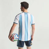 adidas Argentina Home Authentic Men's Soccer Jersey 26 - White/Blue - Best Buy Soccer