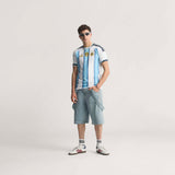 adidas Argentina Home Authentic Men's Soccer Jersey 26 - White/Blue - Best Buy Soccer