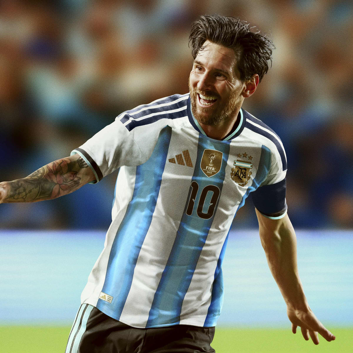 adidas Argentina Home Authentic Men's Soccer Jersey 26 - White/Blue - Best Buy Soccer