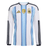 adidas Argentina Home Long Sleeve Men's Soccer Jersey 26 - White/Blue - Best Buy Soccer