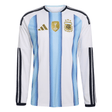 adidas Argentina Home Long Sleeve Men's Soccer Jersey 26 - White/Blue - Best Buy Soccer