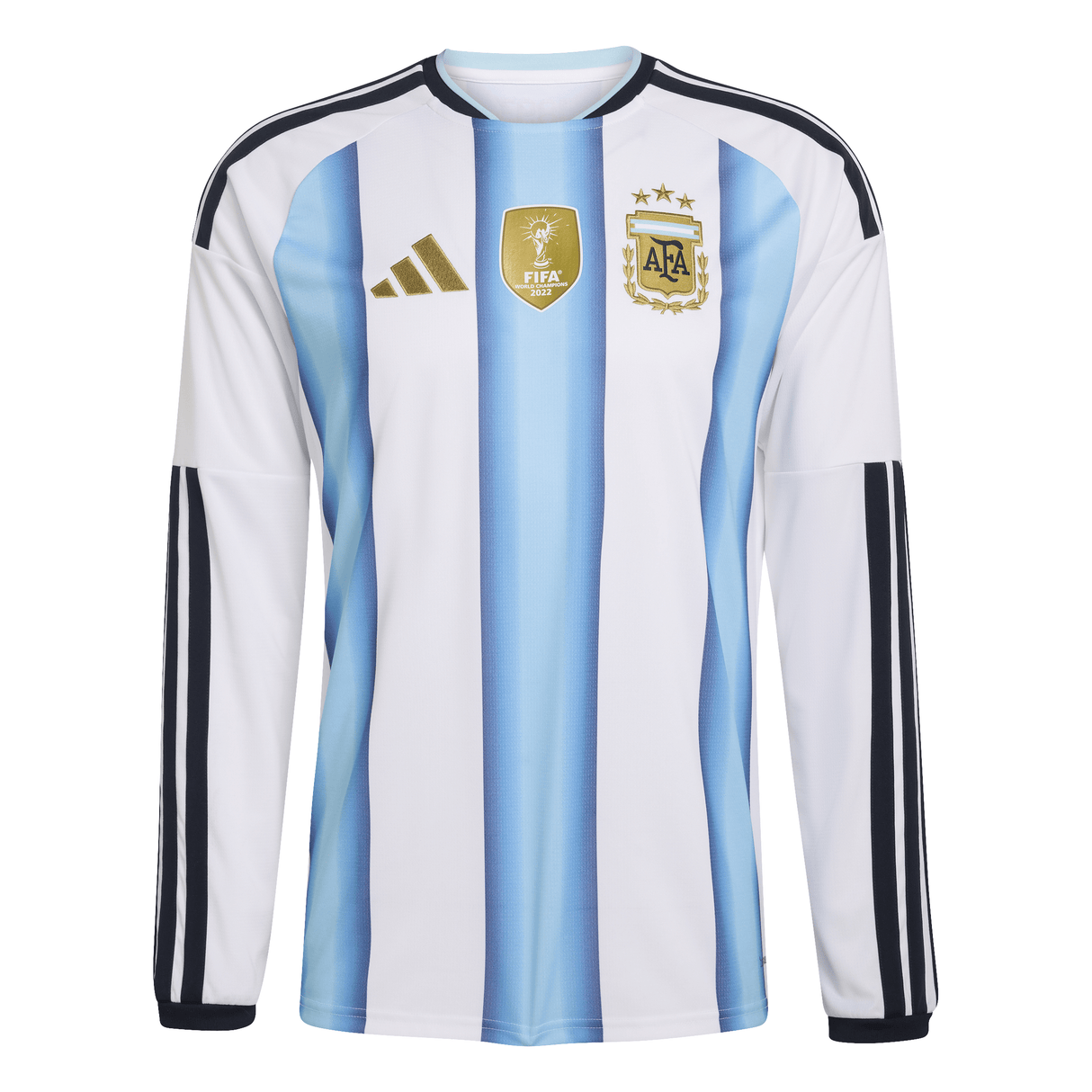 adidas Argentina Home Long Sleeve Men's Soccer Jersey 26 - White/Blue - Best Buy Soccer