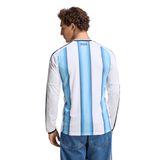adidas Argentina Home Long Sleeve Men's Soccer Jersey 26 - White/Blue - Best Buy Soccer