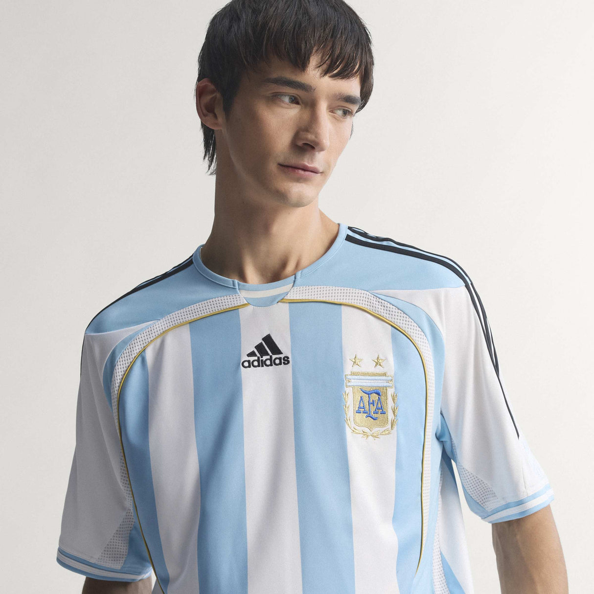 adidas Argentina Home Men's Soccer Jersey 2006 - White/Blue - Best Buy Soccer