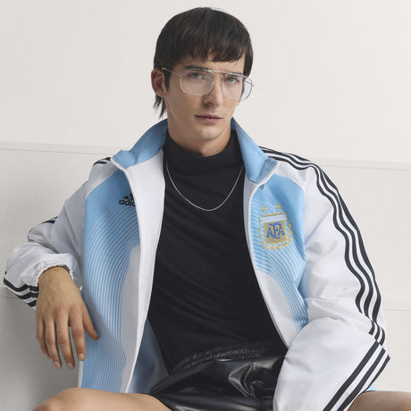 adidas Argentina Home Men's Track Top 2006- White/Sky Blue - Best Buy Soccer
