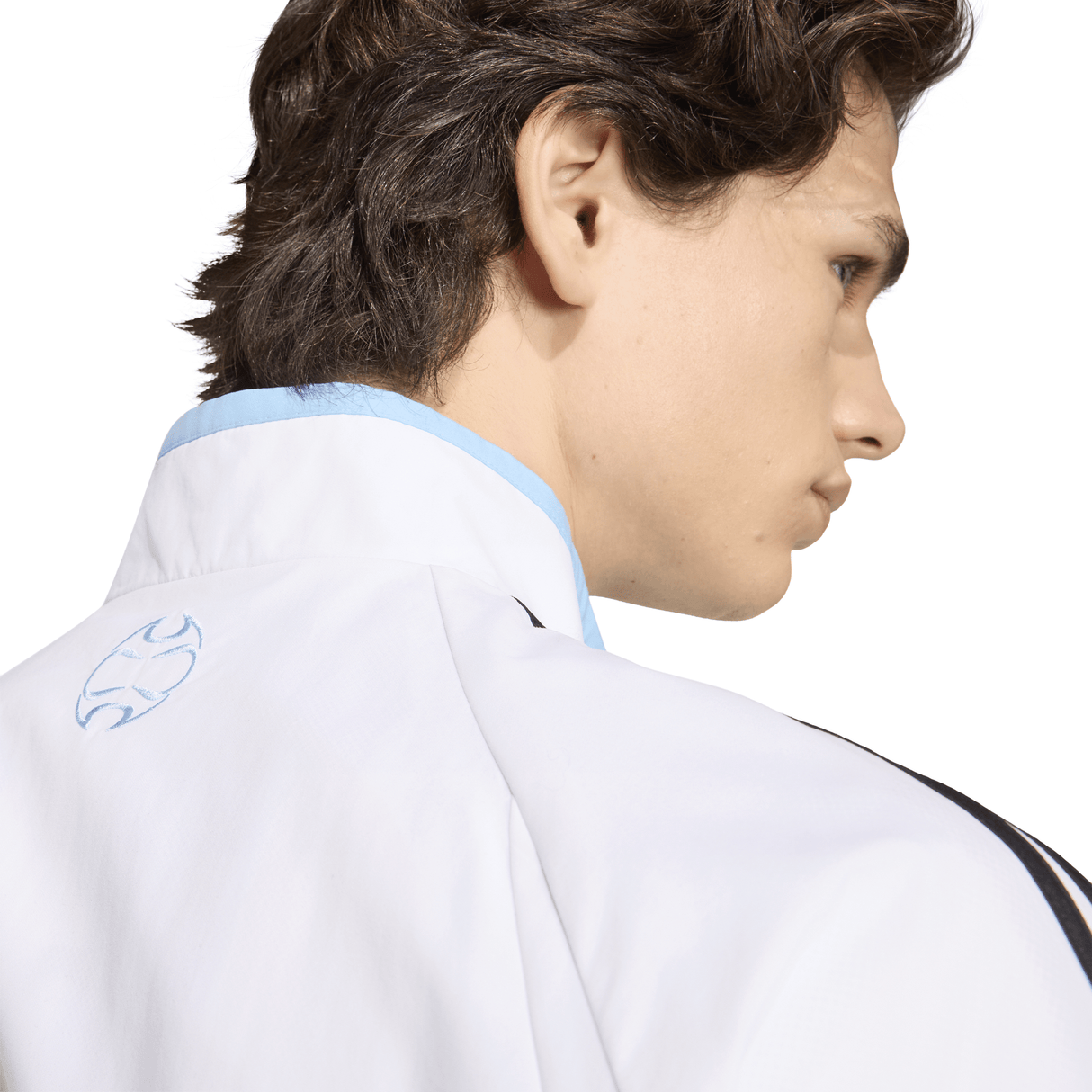 adidas Argentina Home Men's Track Top 2006- White/Sky Blue - Best Buy Soccer