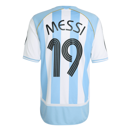 adidas Argentina Home Messi Men's Soccer Jersey 2006 - White/Sky Blue - Best Buy Soccer