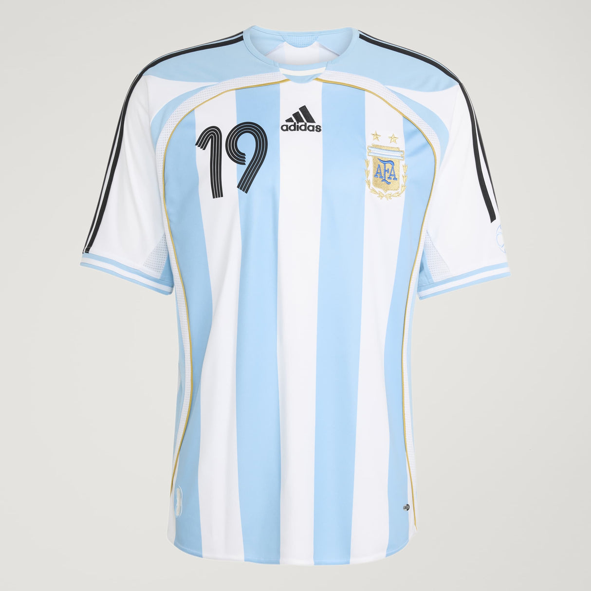 adidas Argentina Home Messi Men's Soccer Jersey 2006 - White/Sky Blue - Best Buy Soccer