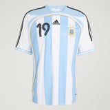adidas Argentina Home Messi Men's Soccer Jersey 2006 - White/Sky Blue - Best Buy Soccer