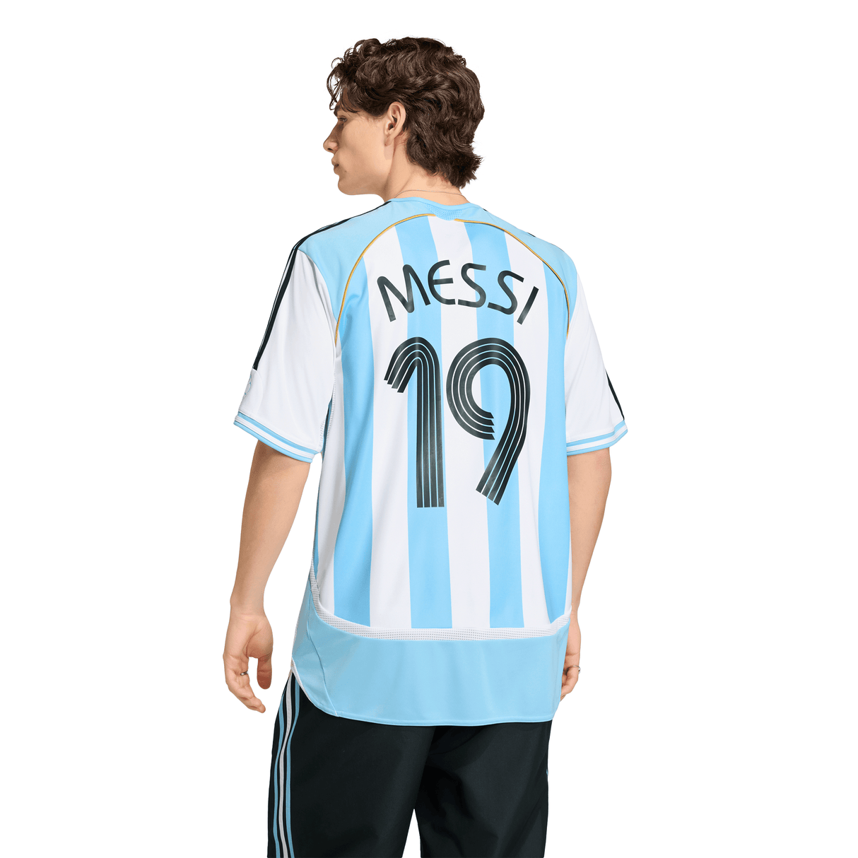 adidas Argentina Home Messi Men's Soccer Jersey 2006 - White/Sky Blue - Best Buy Soccer