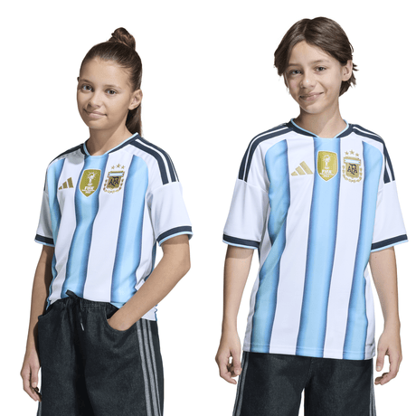 adidas Argentina Home Youth Soccer Jersey 26 - White/Blue - Best Buy Soccer