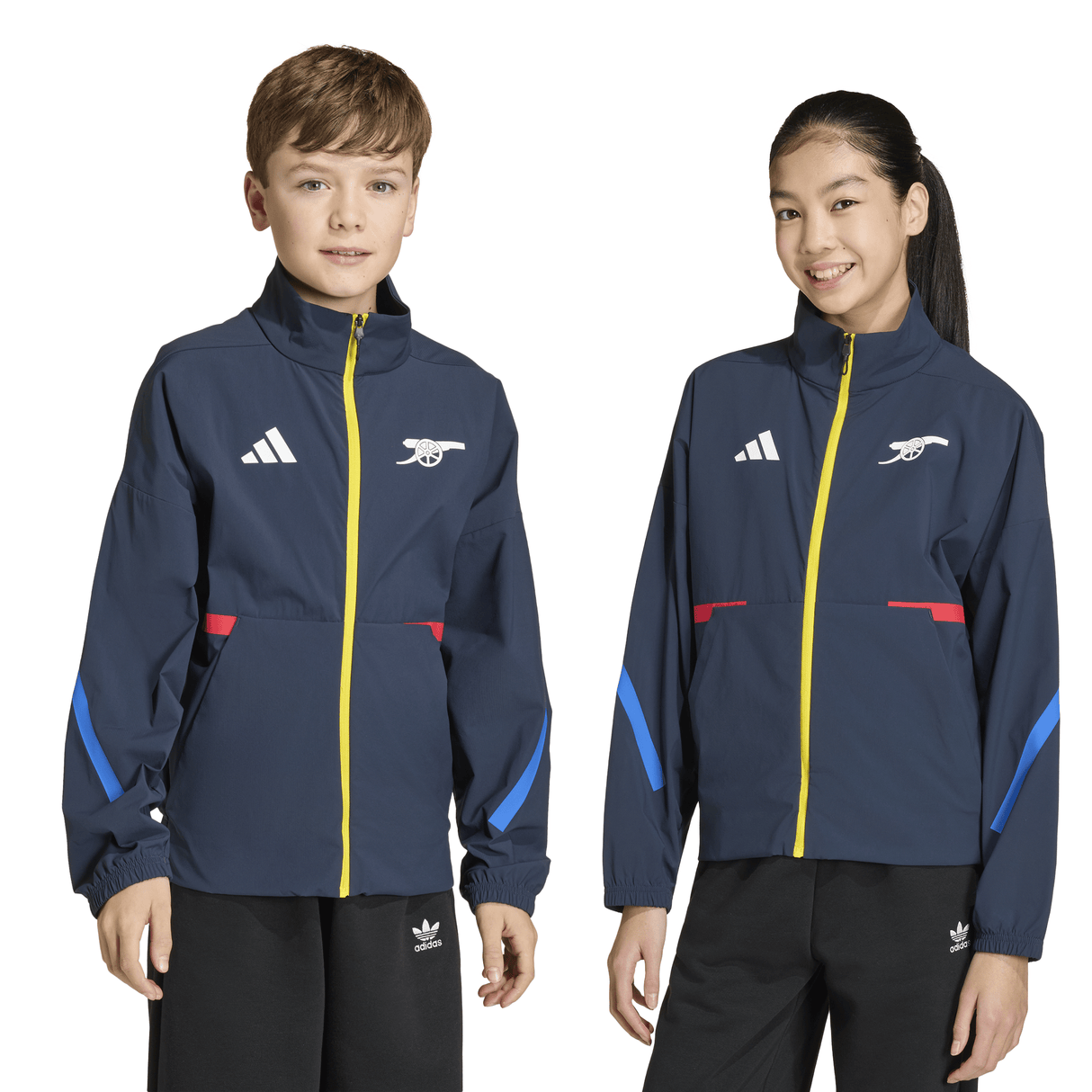 adidas Arsenal FC Z.N.E Youth Anthem Soccer Jacket - Navy - Best Buy Soccer