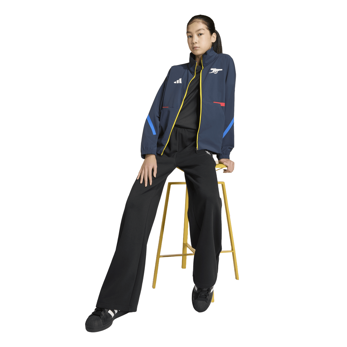 adidas Arsenal FC Z.N.E Youth Anthem Soccer Jacket - Navy - Best Buy Soccer