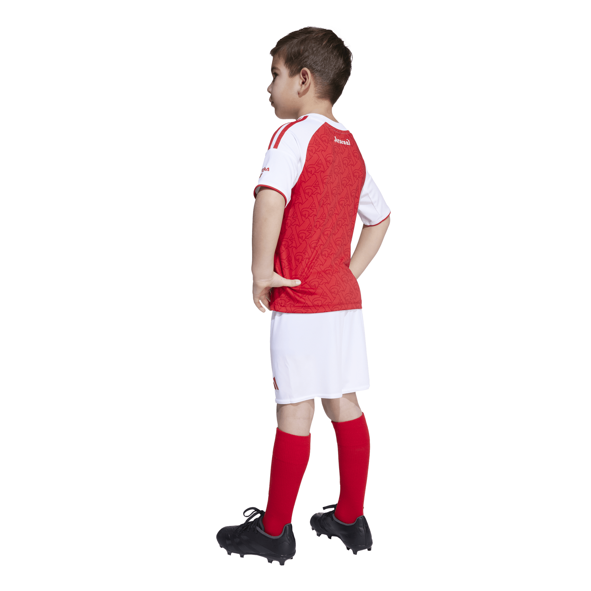 adidas Arsenal Home Mini Kit Youth 25/26 - Scarlet/White - Best Buy Soccer