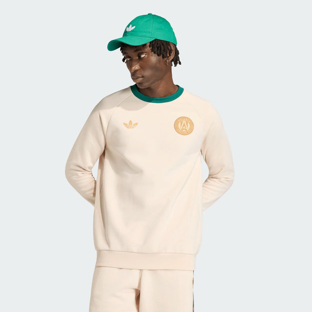 adidas Atlanta United Originals Crew Neck Men's Soccer Sweatshirt- Beige - Best Buy Soccer