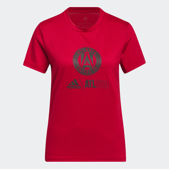 adidas Atlanta United Pre Game Women's Tee - Victory Red - Best Buy Soccer
