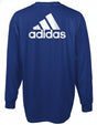 adidas Back Logo Long Sleeve Cotton Tee - Royal - Best Buy Soccer