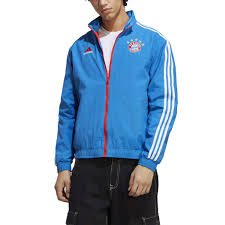 adidas Bayer M AnthemJacket Royal/Red - Best Buy Soccer