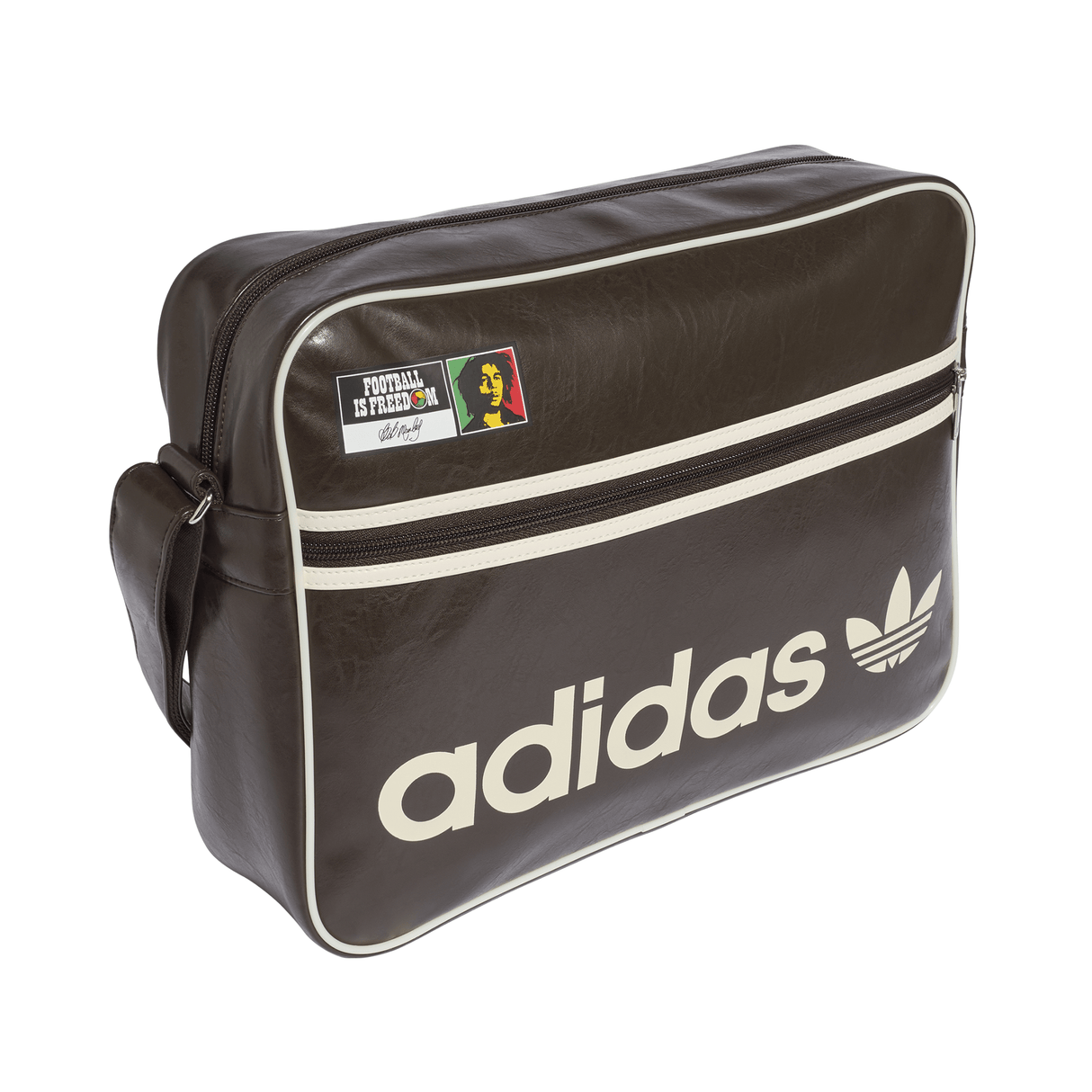 adidas Bob Marley Airliner Shoulder Bag - Brown/White - Best Buy Soccer