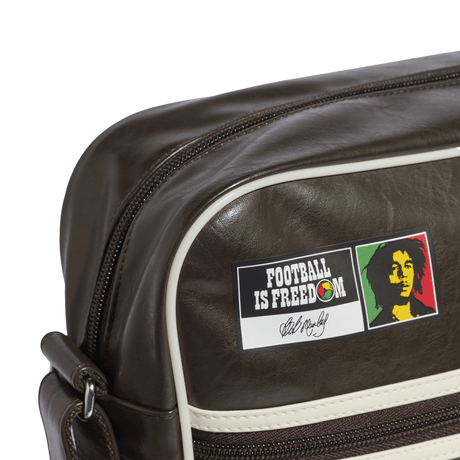 adidas Bob Marley Airliner Shoulder Bag - Brown/White - Best Buy Soccer