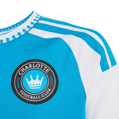 adidas Charlotte FC Home Youth Soccer Jersey 26/27 - Blue - Best Buy Soccer