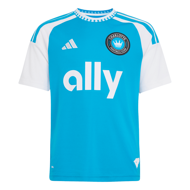 adidas Charlotte FC Home Youth Soccer Jersey 26/27 - Blue - Best Buy Soccer