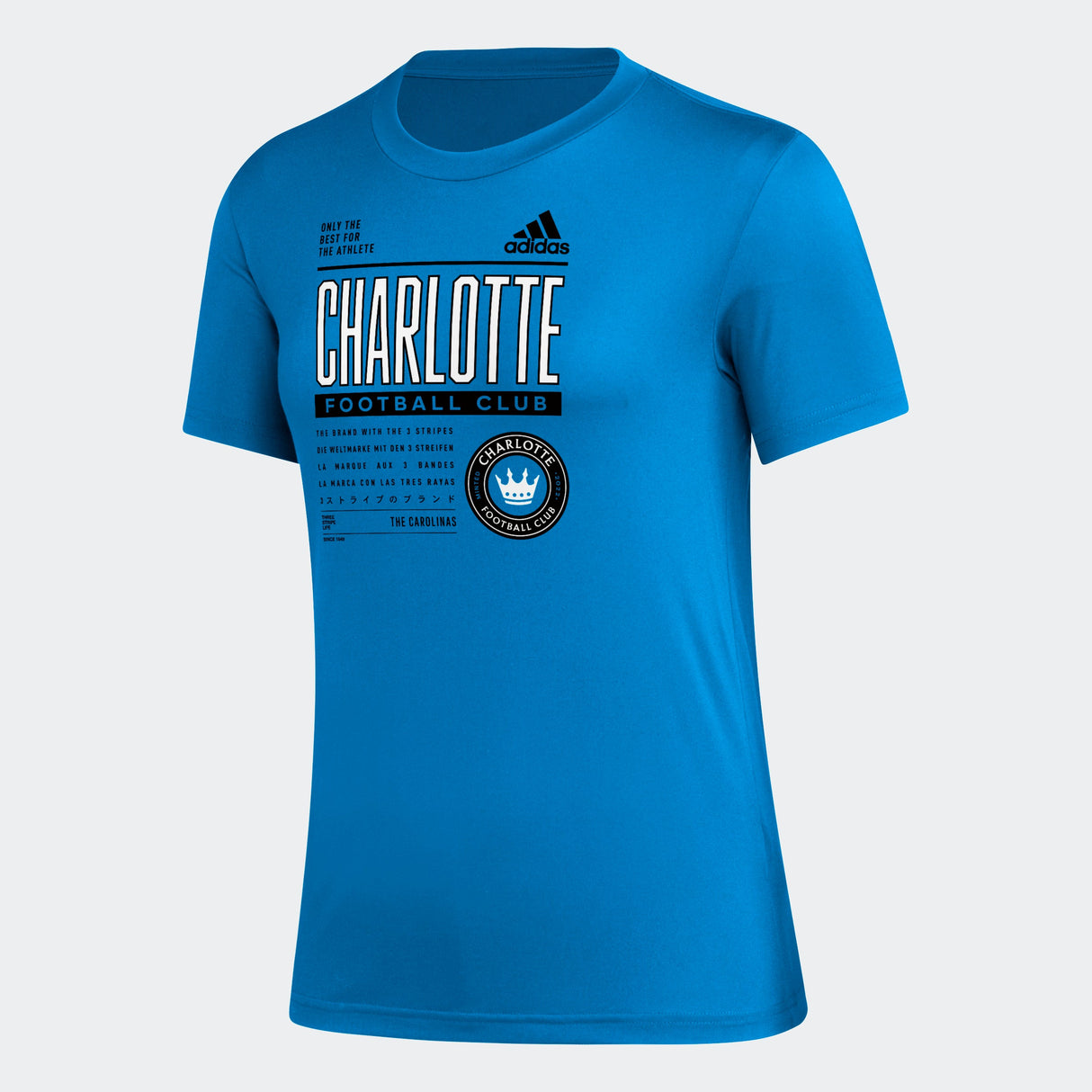 adidas Charlotte FC Pre-Game Women's T-Shirt - Blue - Best Buy Soccer