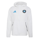 adidas Charlotte FC Tiro Travel Full Zip Men's Soccer Windbreaker - White/Blue - Best Buy Soccer
