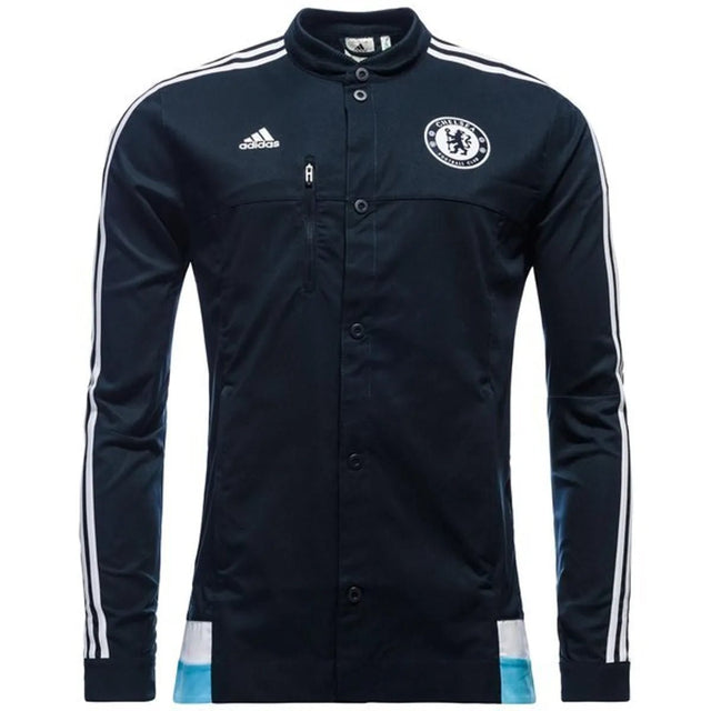 adidas Chelsea Anthem Jacket Dark Marine/White/Intense Blue - Best Buy Soccer