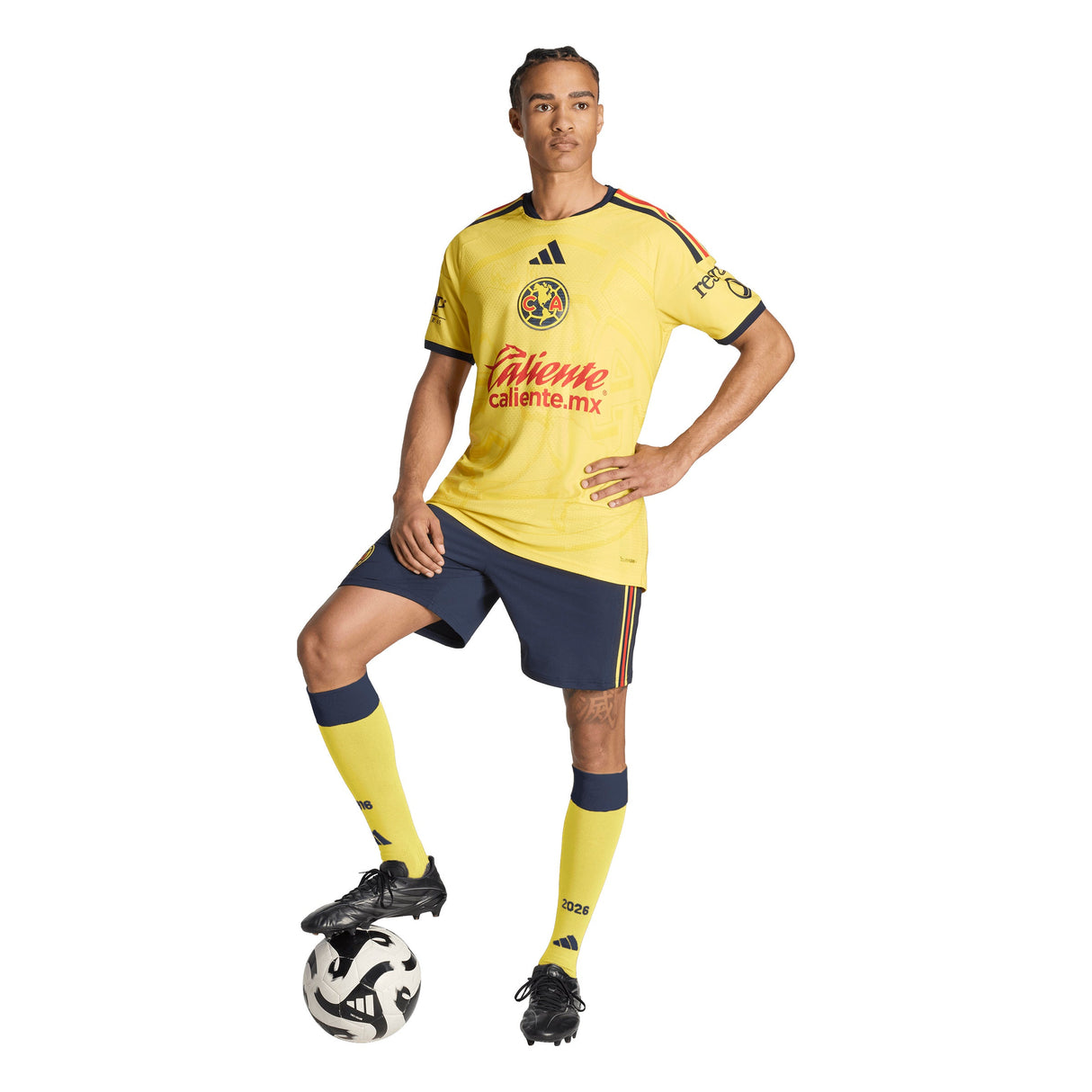adidas Club America Home Authentic Soccer Jersey 26/27 - Yellow - Best Buy Soccer