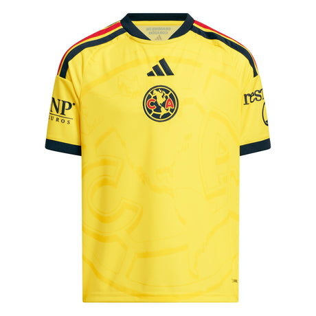 adidas Club America Home Youth Soccer Jersey 26/27 - Yellow - Best Buy Soccer