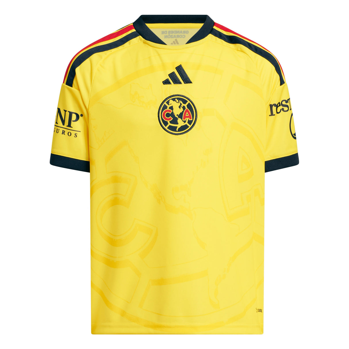 adidas Club America Home Youth Soccer Jersey 26/27 - Yellow - Best Buy Soccer