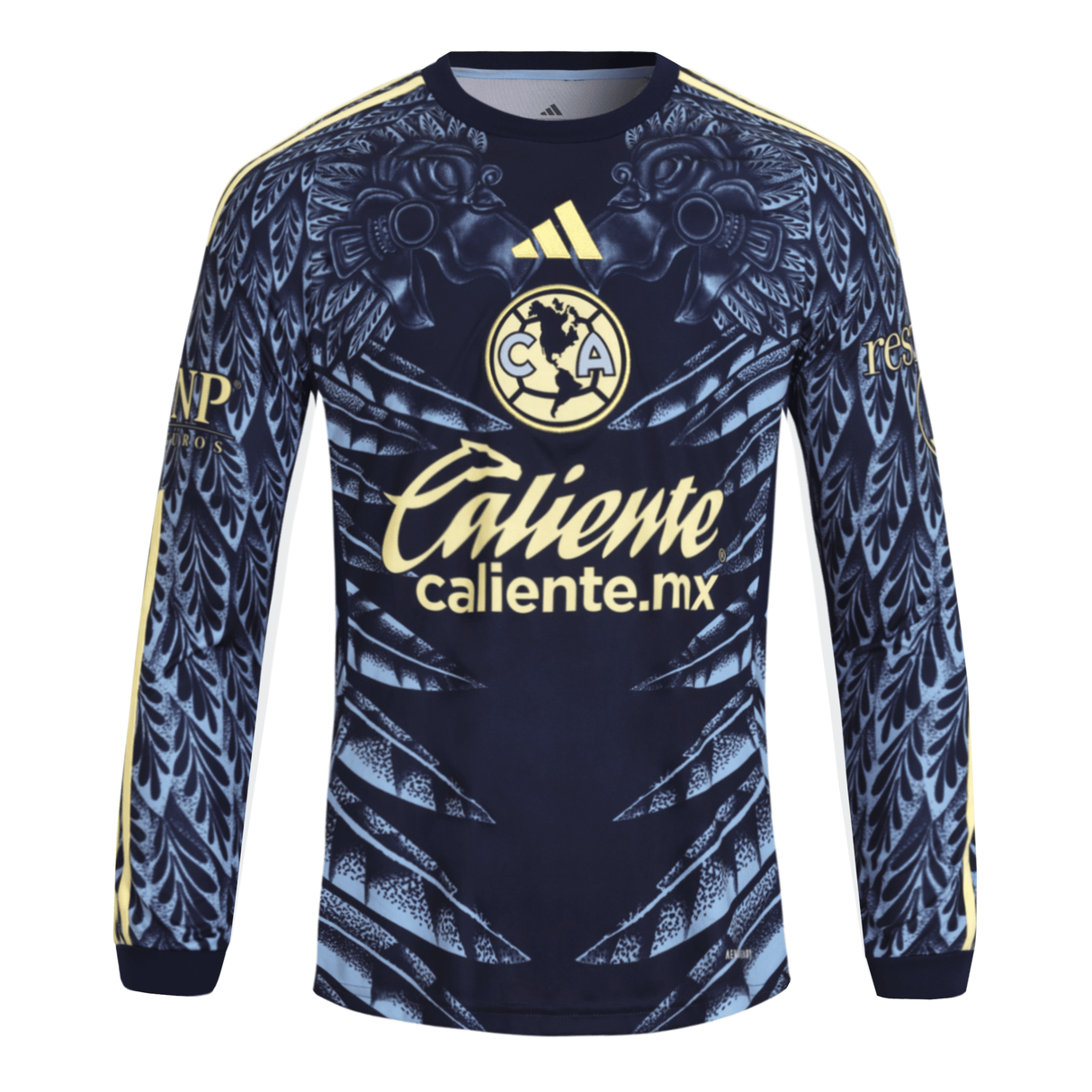 adidas Club América Long Sleeve Men's Away Soccer Jersey 25/26 - Blue - Best Buy Soccer