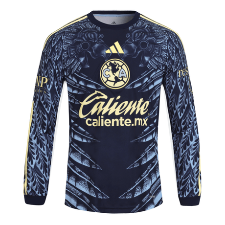 adidas Club América Long Sleeve Men's Away Soccer Jersey 25/26 - Blue - Best Buy Soccer