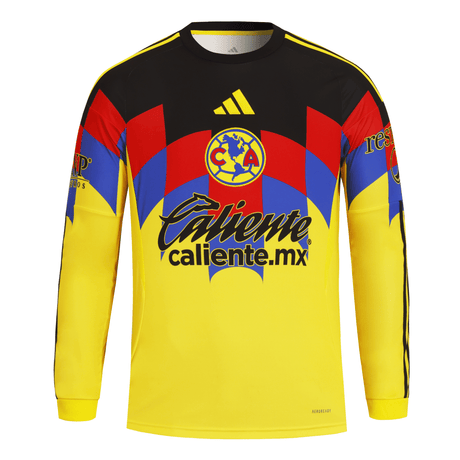 adidas Club América Long Sleeve Men's Home Jersey 25/26 - Yellow - Best Buy Soccer