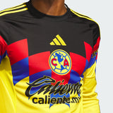 adidas Club América Long Sleeve Men's Home Jersey 25/26- Yellow - Best Buy Soccer