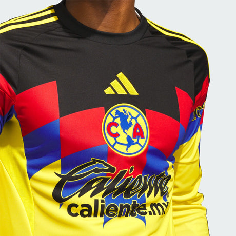 adidas Club América Long Sleeve Men's Home Jersey 25/26- Yellow - Best Buy Soccer
