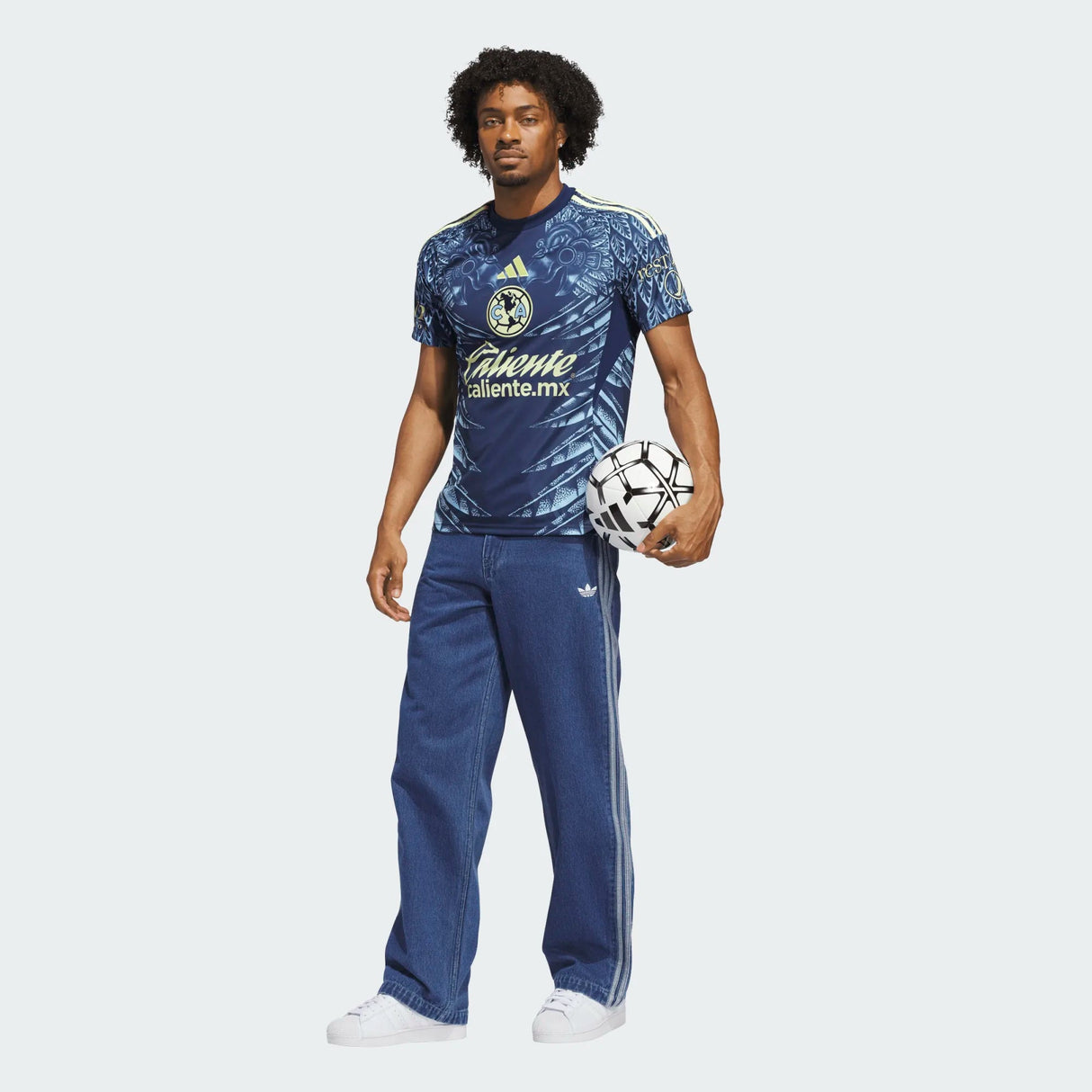 adidas Club América Men's Away Soccer Jersey 25/26 -Blue - Best Buy Soccer