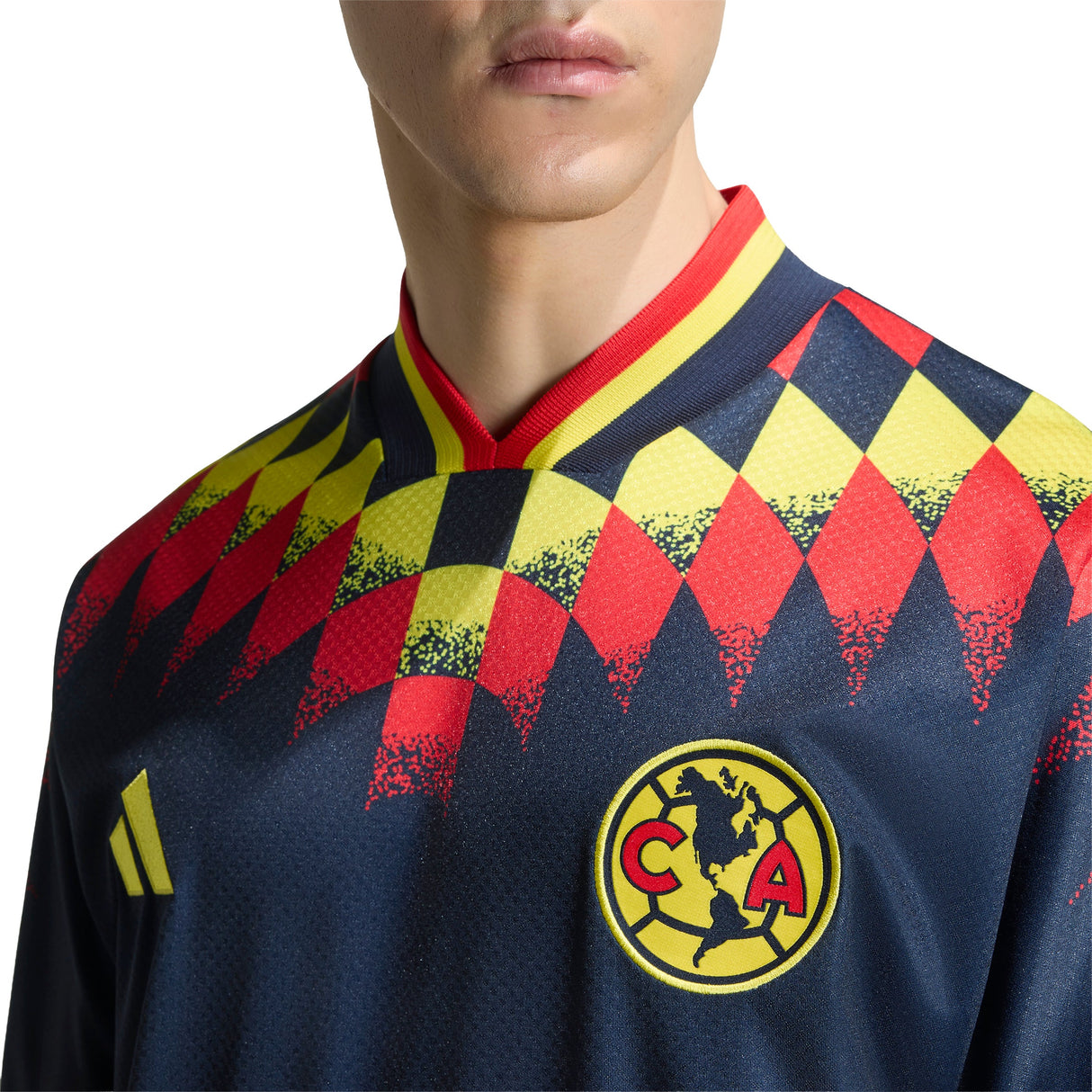adidas Club America Stadium Men's Soccer Jersey - Blue/Yellow/Red - Best Buy Soccer